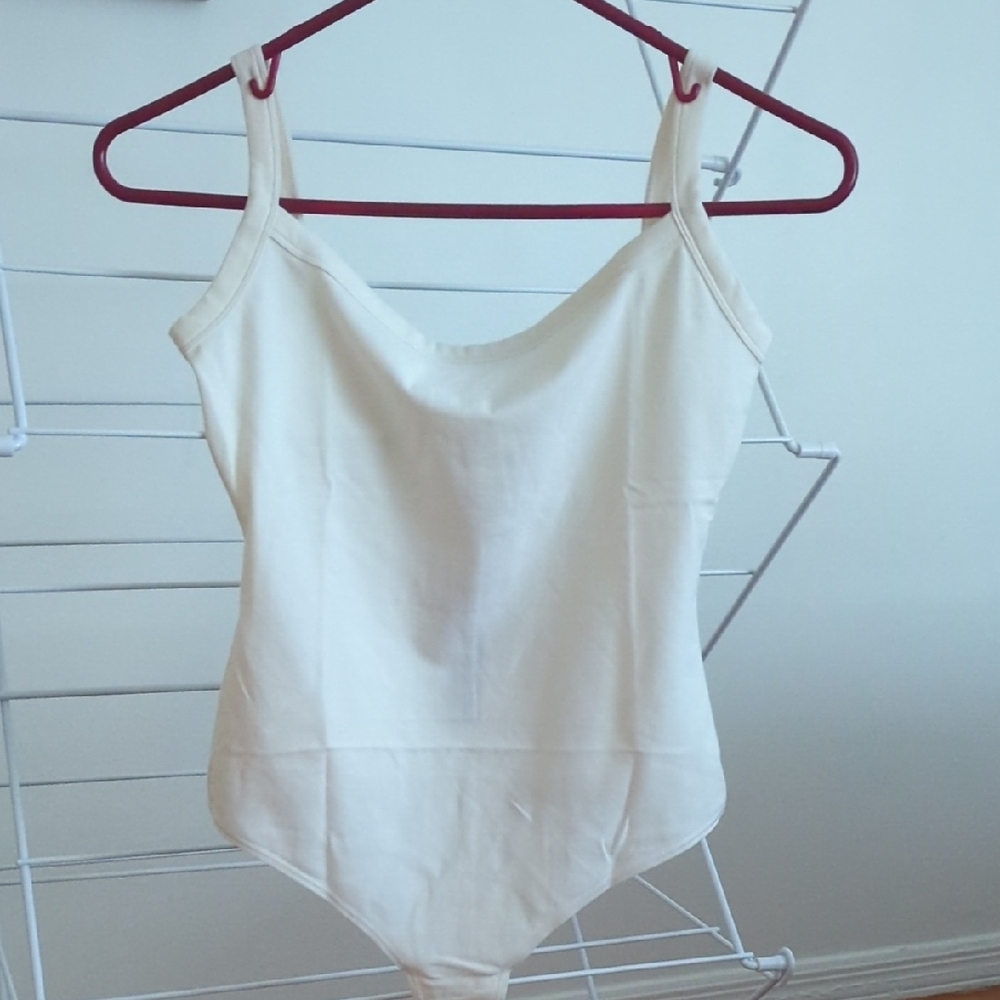 SKIMS Soft White Bodysuit